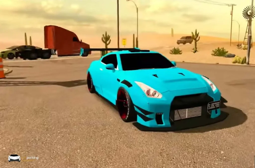 NISSAN GTR R35 In Car Parking Multiplayer MOD APK